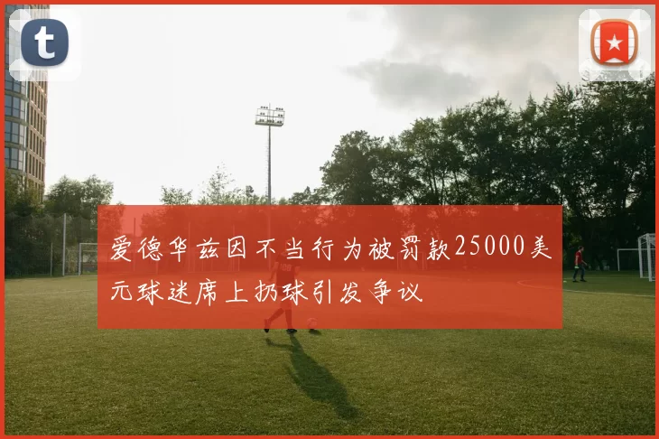 爱德华兹因不当行为被罚款25000美元球迷席上扔球引发争议
